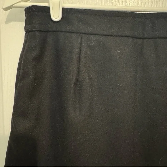 GAP womens black mini skirt 4 wool blend button up fully lined Y2K 90s 2000s - Picture 5 of 15